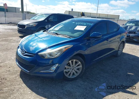2016 Hyundai Elantra Se из США, поврежденный, VIN KMHDH4AE2GU621668